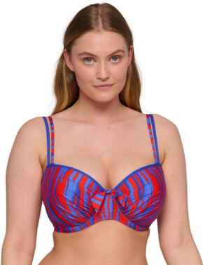 Prima Donna Skudai Padded Balcony Bikini Top Wild Stripes
