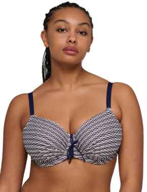 Prima Donna Swim Kalba Padded Balcony Bikini Top Water Blue