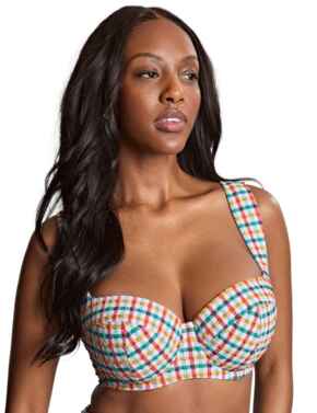 Panache Seersucker Bette Balcony Bikini Top Seersucker Multi