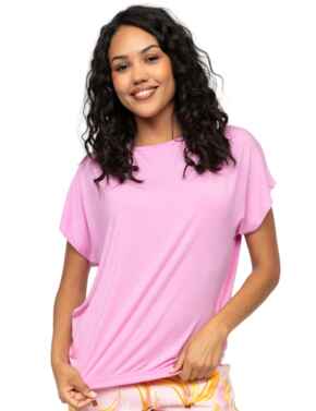 Cyberjammies Betsy Slouch Jersey Pyjama Top Light Pink Mix 