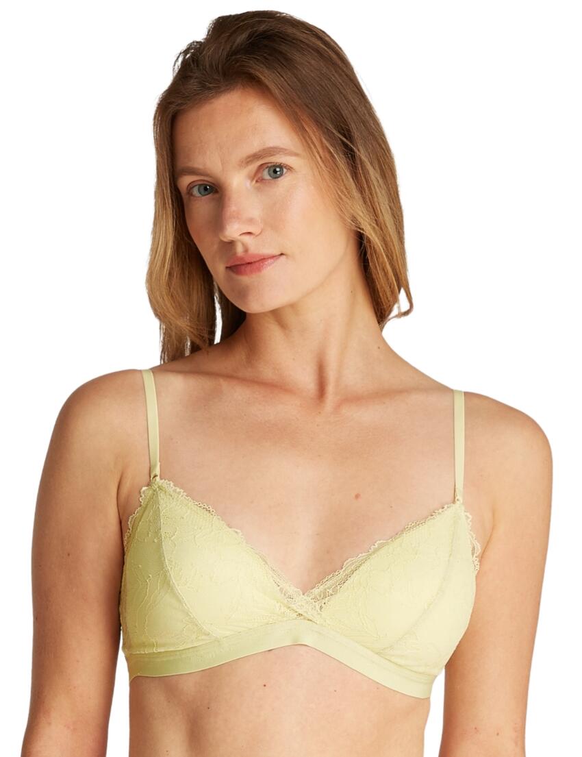 Calvin Klein Icon Lace Lightly Lined Triangle Bra Hay