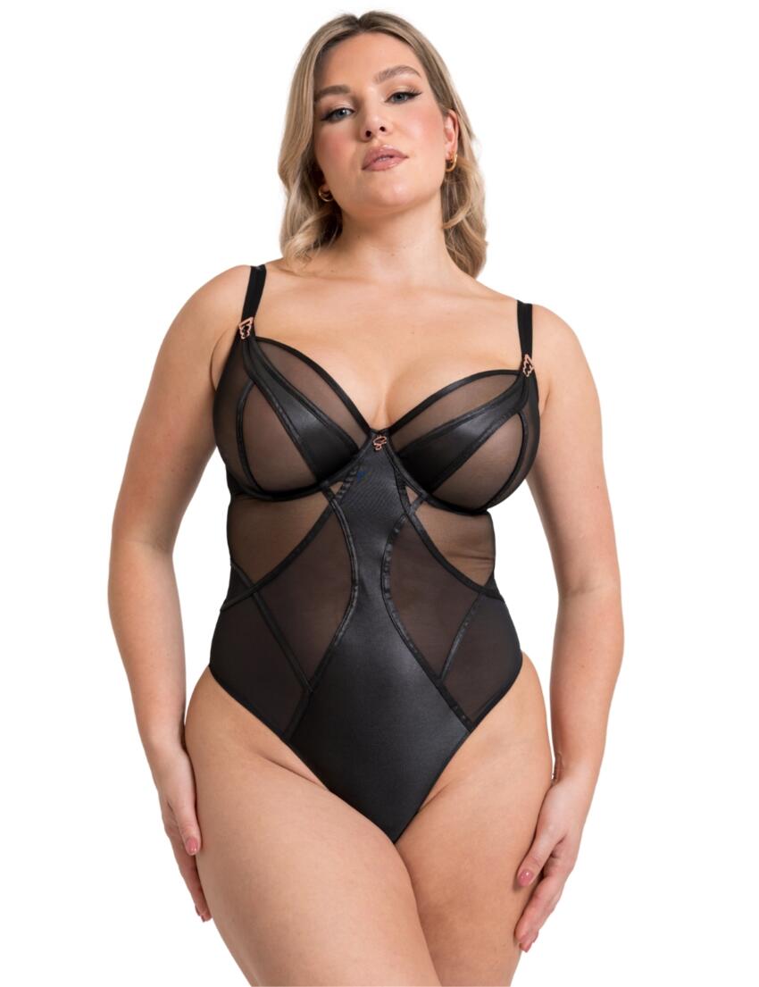 Scantilly by Curvy Kate Suspense Wired Bodysuit Black 
