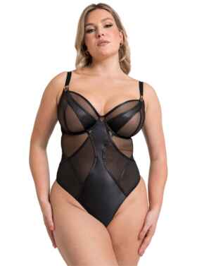 Scantilly by Curvy Kate Suspense Wired Bodysuit Black 