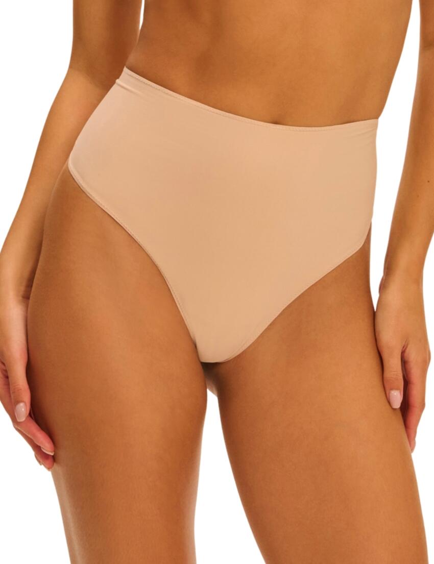 Simone Perele Story High Waist Shaper Thong Peau Rosée