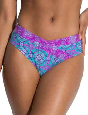 Pour Moi Venice Beach High Leg Bikini Brief Aquaburst