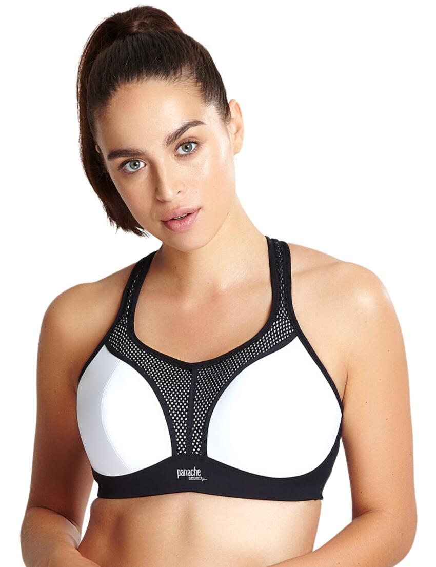 Panache Sports Wirefree Sports Bra White/Black