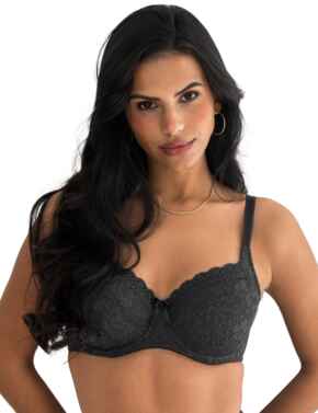 Pour Moi Rebel Underwired Side Support Bra Smoke