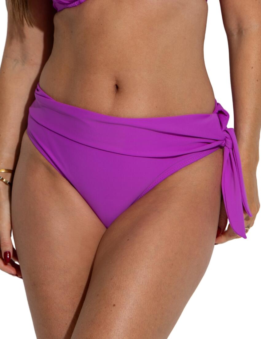 Pour Moi Rosa Cove Tie Foldover Bikini Brief Ultraviolet