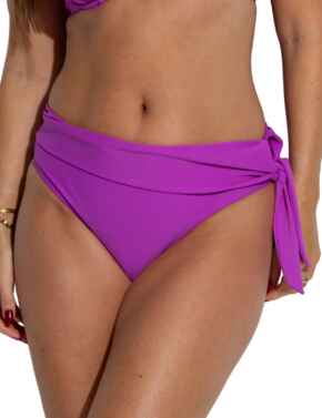 Pour Moi Rosa Cove Tie Foldover Bikini Brief Ultraviolet