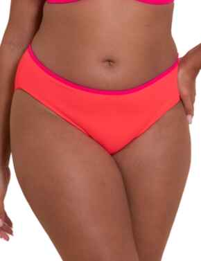 Curvy Kate Minimalist Classic Bikini Brief Coral/Pink