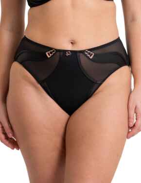 Scantilly by Curvy Kate Suspense High Waist Brief Black 