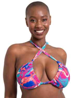Curvy Kate Ibiza Triangle Bikini Top Print Mix 