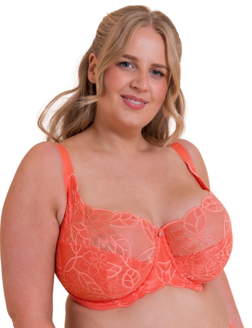 Curvy Kate Lovelace Side Support Balcony Bra Coral 