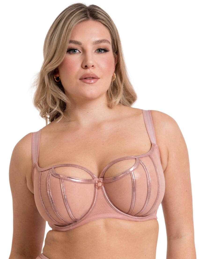 Scantilly by Curvy Kate Eos Balcony Bra Rose Gold 