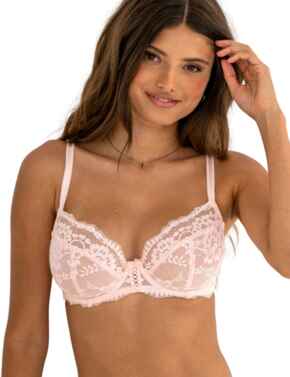 Pour Moi Fleur Underwired Balconette Bra Soft Pink