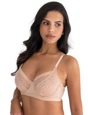 Pour Moi Geo Sculpt Underwired Bra Toffee