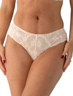 Pour Moi Atelier Lace Brazilian Brief Ivory/Champagne