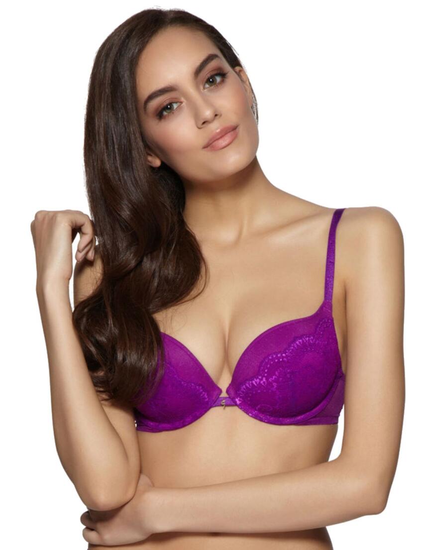 G121 Gossard Everyday Lacey Padded Plunge Bra - G121 Radiant Orchid