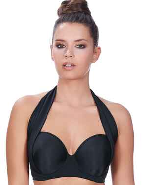 3872 Freya Deco Swim Multiway Bandeau Bikini Top - 3872 Black