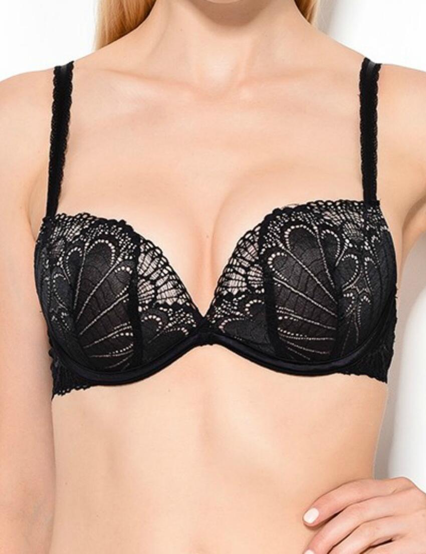 W03XH Wonderbra Refined Glamour Full Effect Gel Bra - W03XH Black