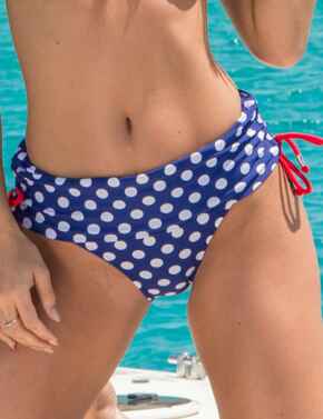 68003 Pour Moi? Starboard Fold Adjustable Bikini Brief - 68003 Navy/Red