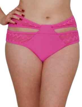 CS4105 Curvy Kate Hi Voltage Strappy Mini Bikini Brief - CS4105 Shocking Pink