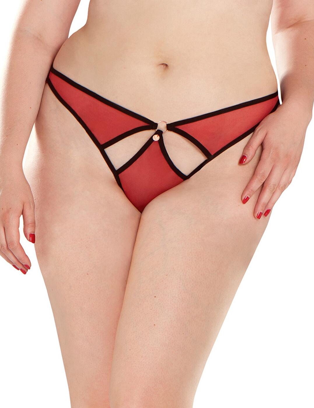 ST3302 Scantilly by Curvy Kate Knock Out Thong ST3302 Red