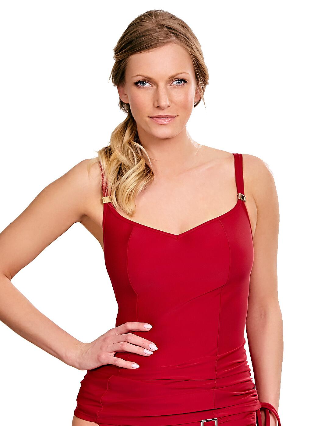 SW0881 Panache Anya Underwired Tankini Top - SW0881 Red