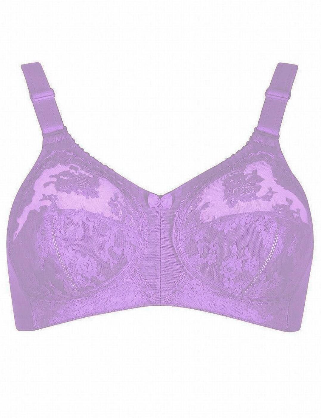 Buy Triumph Single Layered Non Wired Full Coverage Minimiser Bra - Violet  at Rs.1599 online
