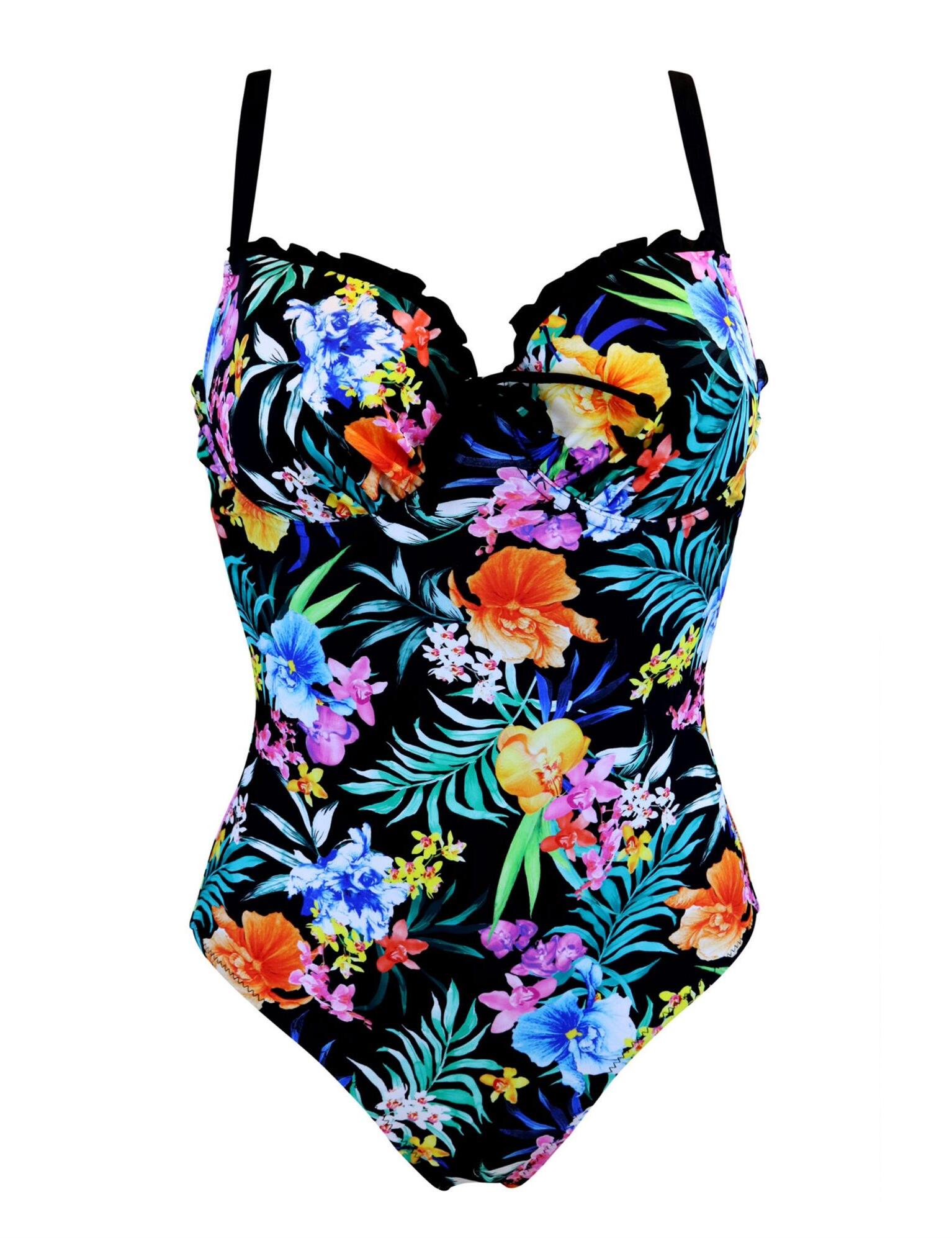 Pour Moi Miami Brights Padded Underwired Swimsuit - Belle Lingerie ...