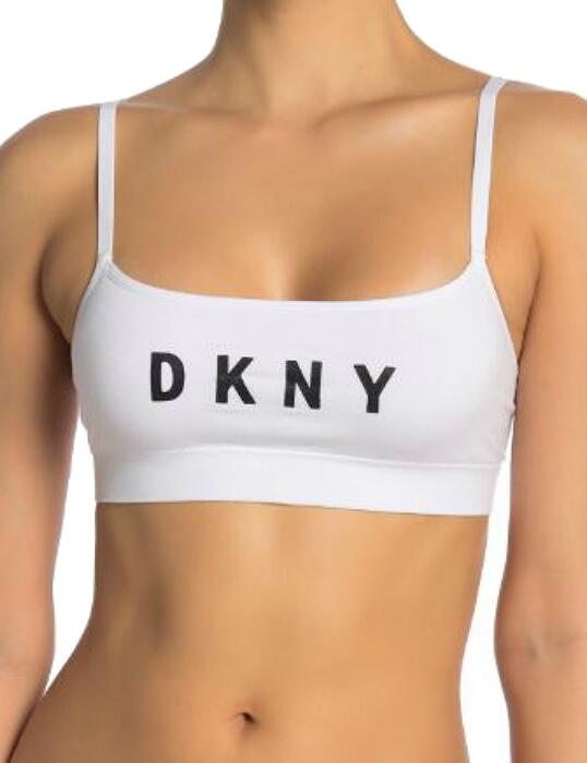DKNY Logo Seamless Wire Free Scoop Bralette - Belle Lingerie