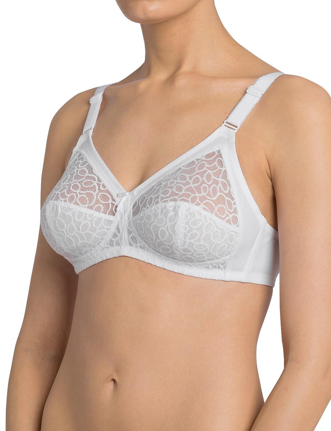 10147806 Triumph Lena Cotton Non Wired Bra 10147806 White