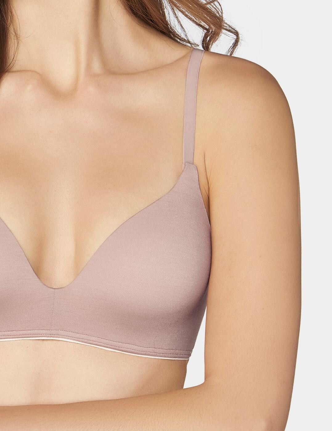 Details about   Sloggi Wow Comfort Bra 10178488 Non-Wired Push-Up T-Shirt Bra Baroque Rose 