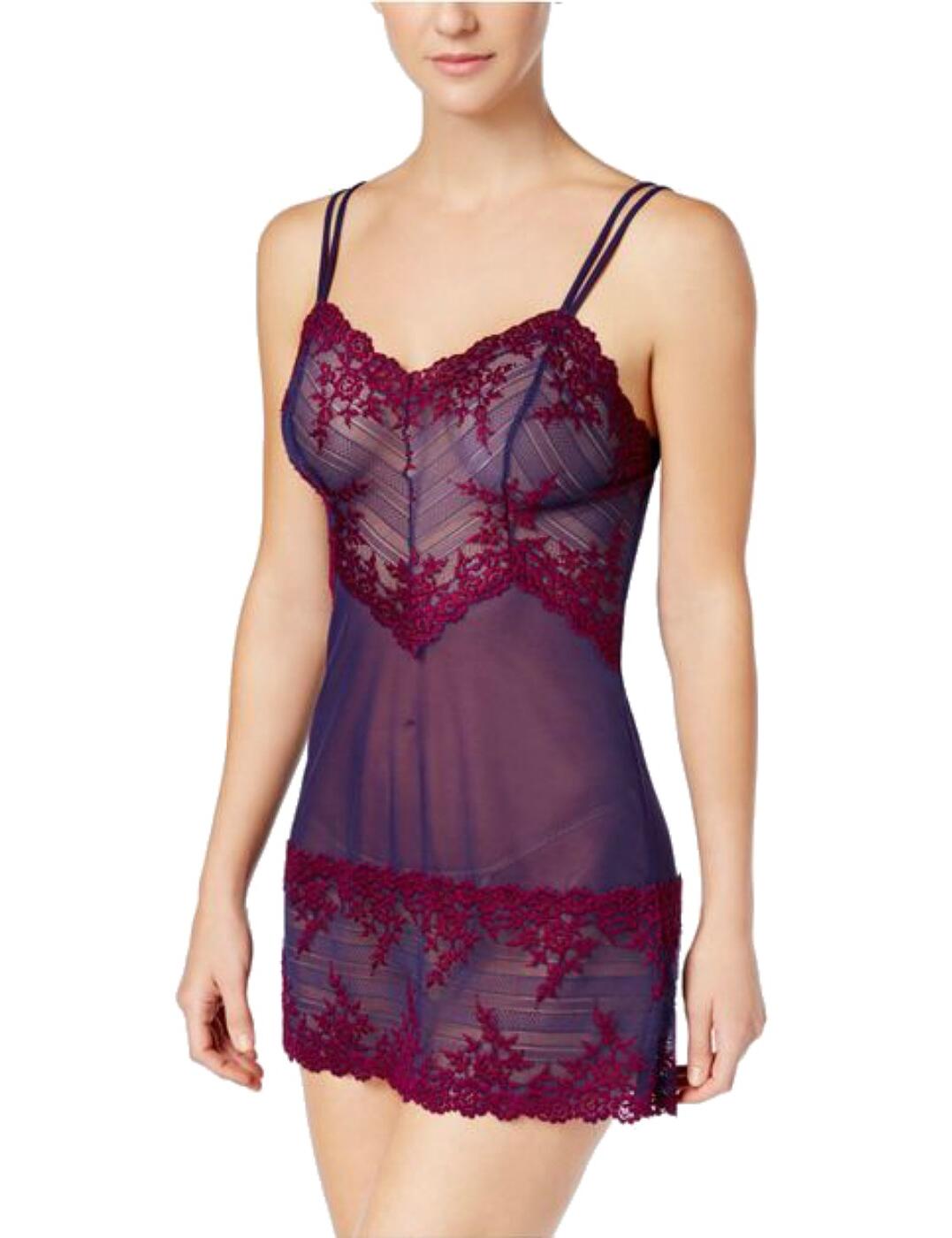Wacoal ® Embrace Lace Sheer Chemise Lingerie Nightgown 814191 in