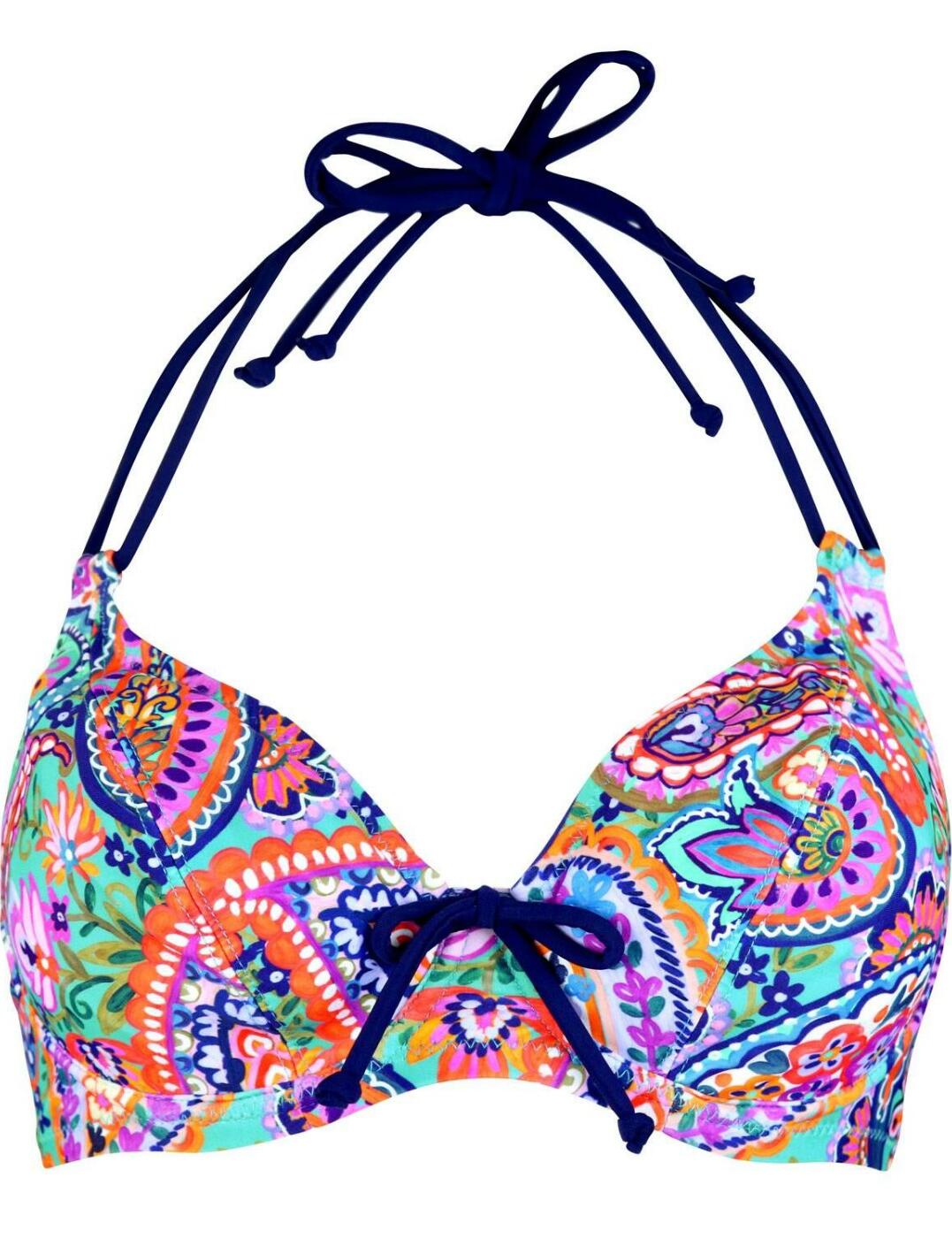 Pour Moi Bohemia Halter Triangle Underwired Bikini Top 12702 New