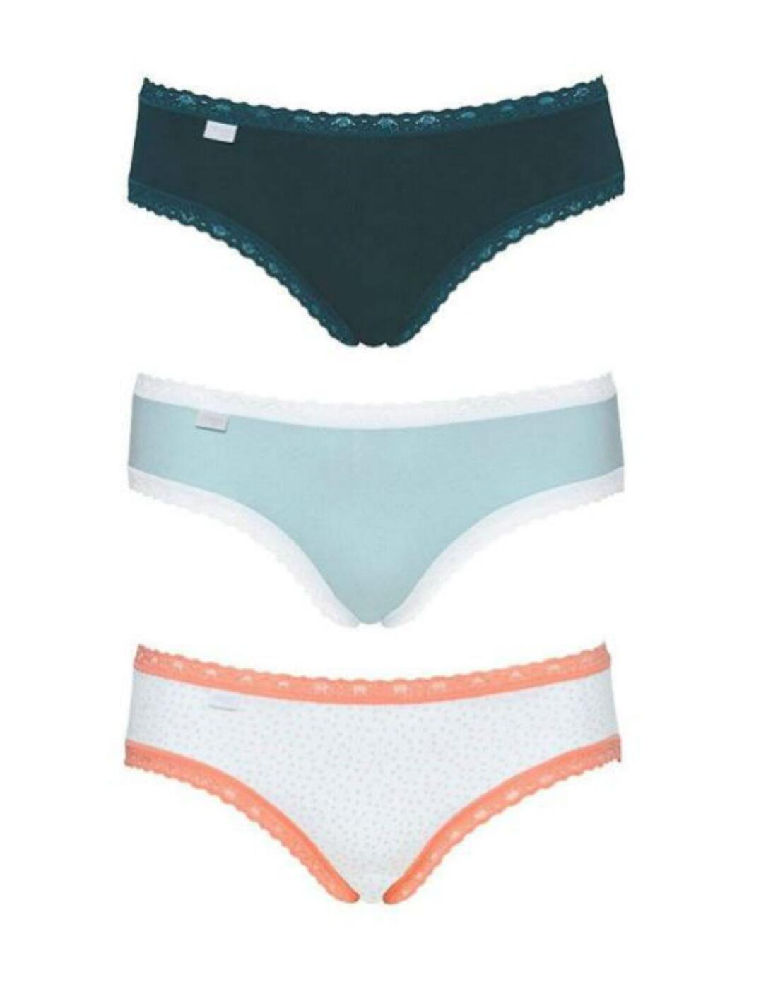 Hipster Briefs Mixed Colours 3 pack Sizes 10-16 SLOGGI 24x7 WEEKEND