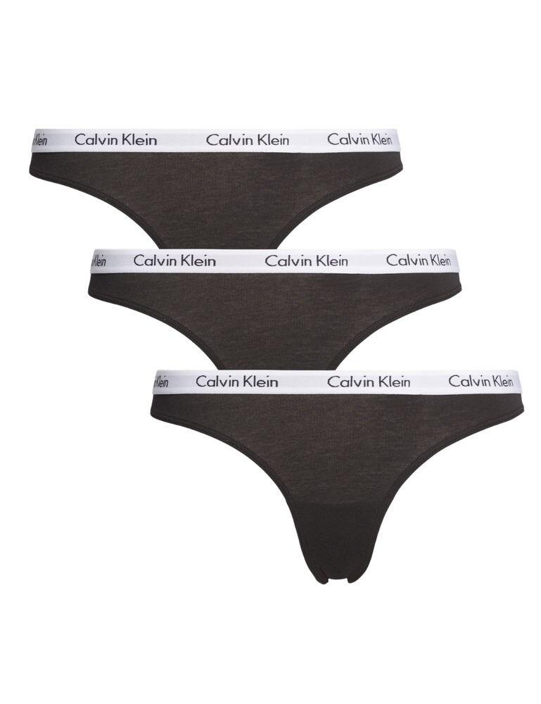 000QD3587E Calvin Klein Carousel Thong 3 Pack | QD3587E Black |  