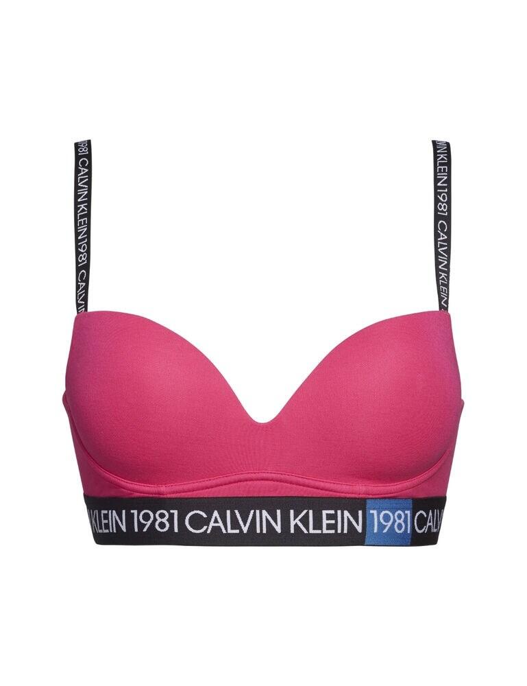 Womens Calvin Klein pink Push-Up Plunge Bra