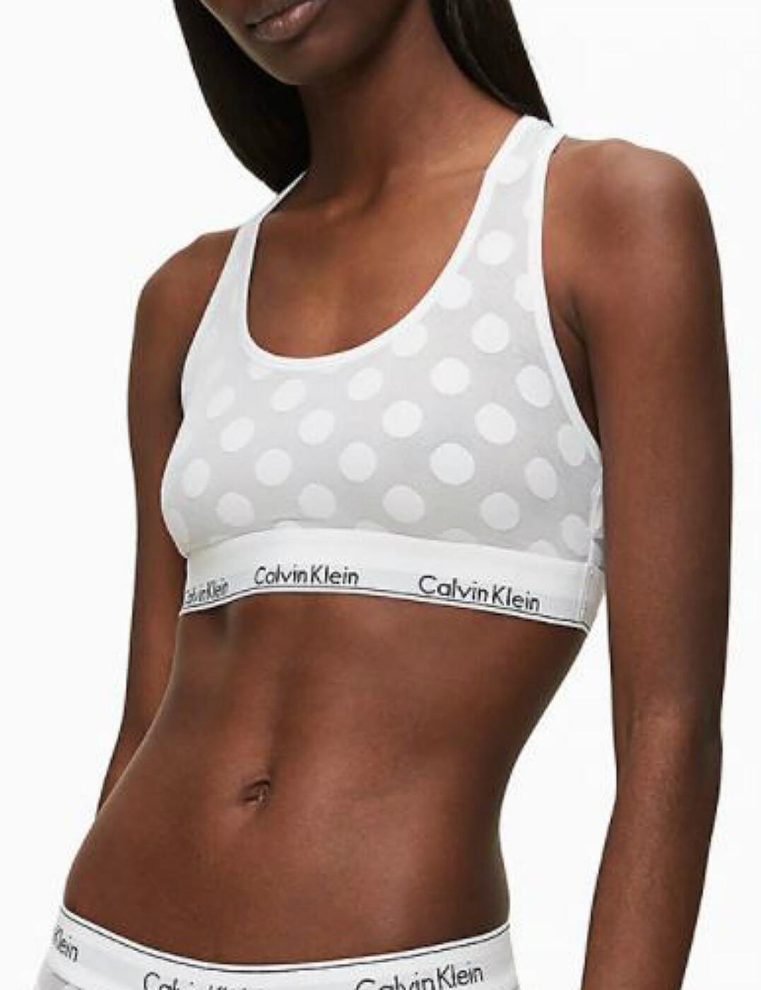 Calvin Klein Exclusive Modern Cotton Sheer Dot Unlined Triangle