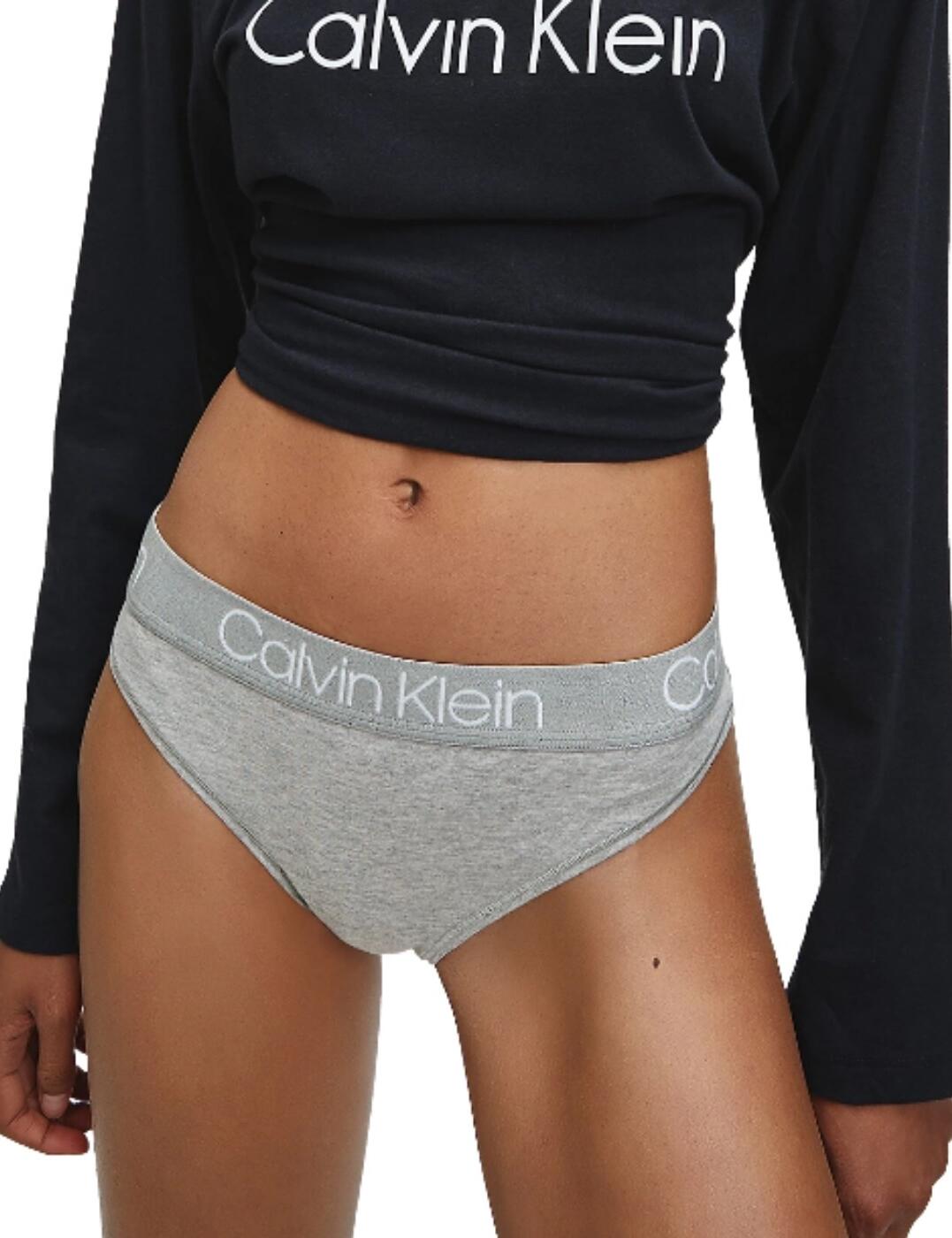 Calvin Klein Womens Body High Waist Thong Heather Grey