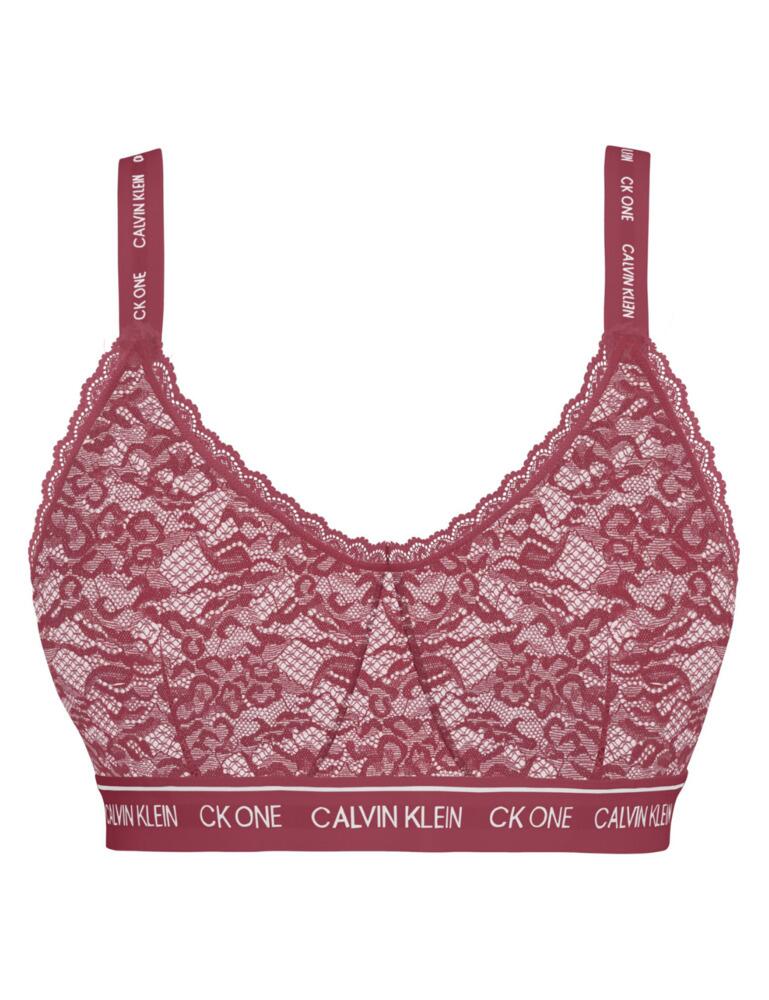 000QF6326E Calvin Klein CK One Lace Plus Size Bralette - QF6326E Deep Sea  Rose