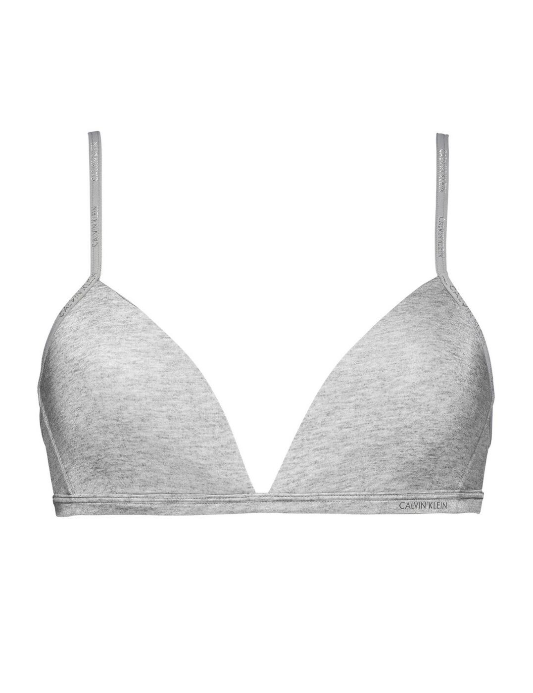 Essential Mesh Lightly Lined Triangle Bra, White