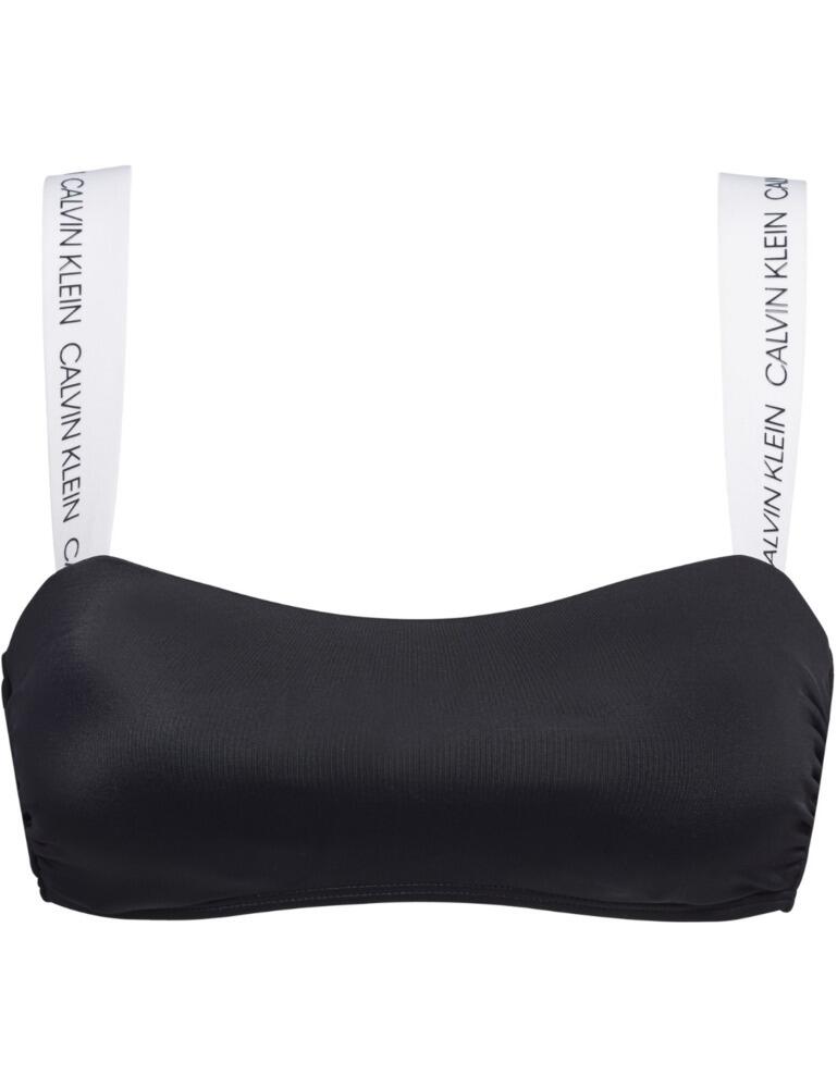 Ck logo cheap bandeau bikini top