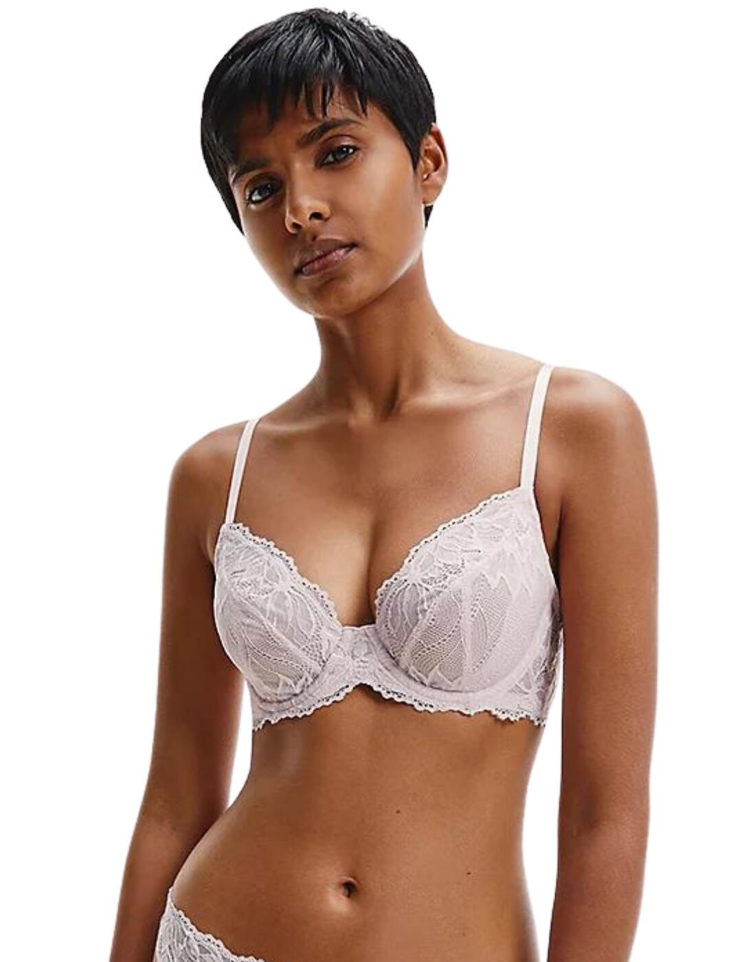 Calvin Klein Sheer Floral Lace Bra Nude Size 32D - $20 - From Dee