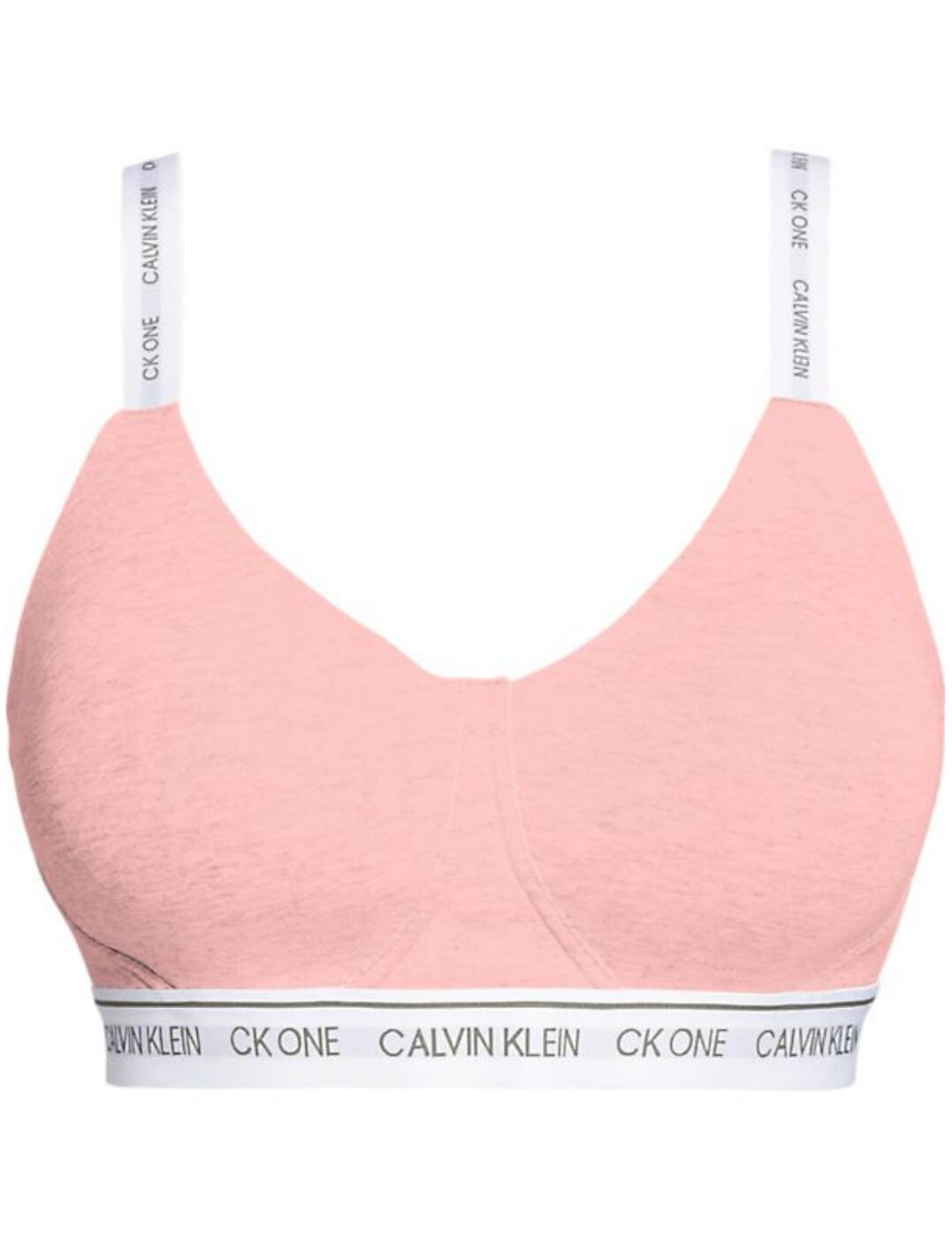 000QF6094E Calvin Klein CK One Bralette Bra | QF6094E Countryside Pink ...