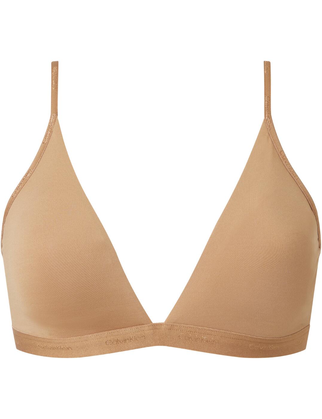 000QF6758E Calvin Klein Form To Body Natural Lightly Lined Triangle Bra -  000QF6758E Sandalwood