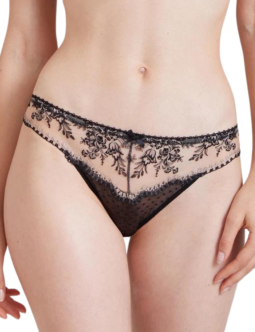 Half-cup bra underwired Trésor Infini black magic AUBADE