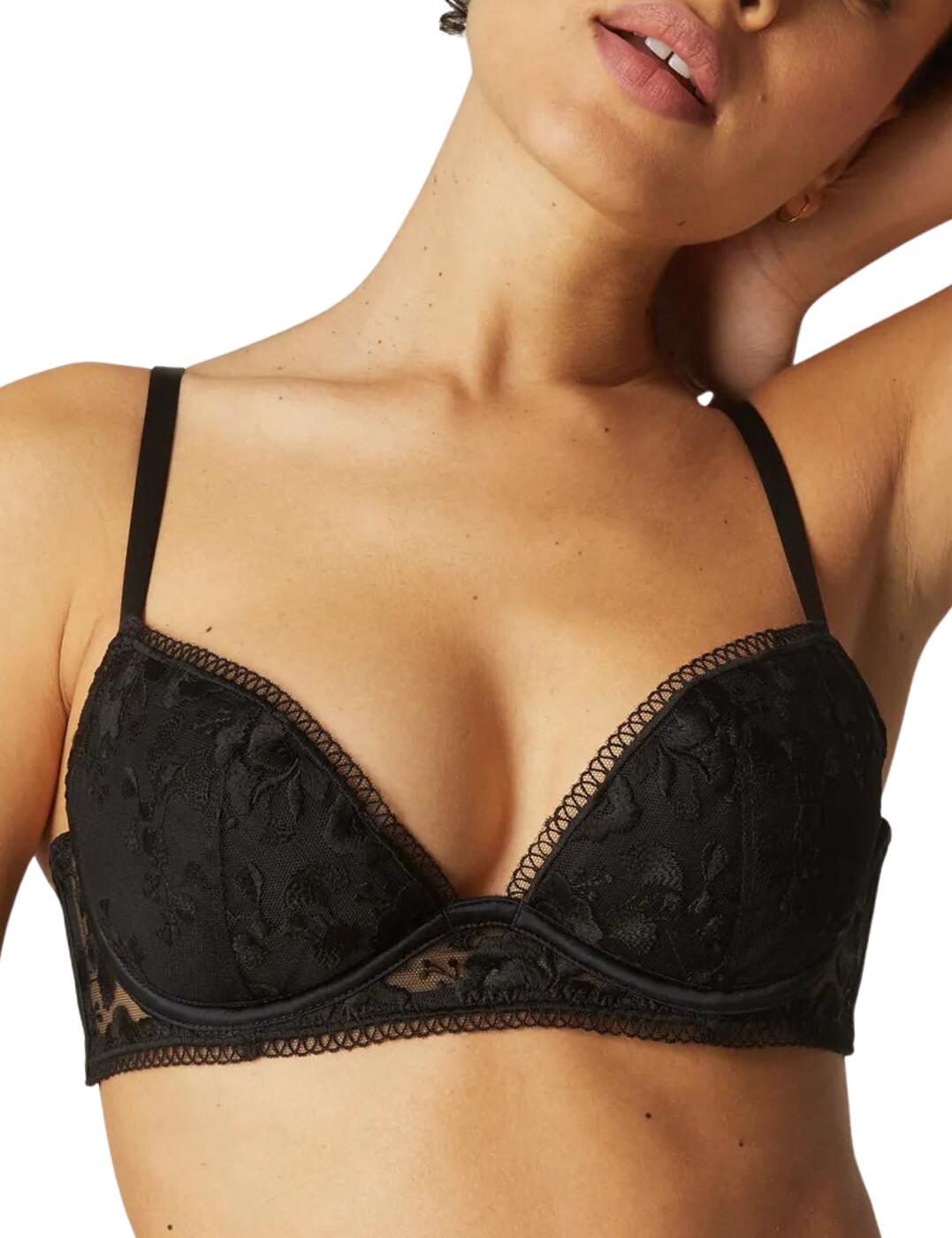 Simone Perele 15s Orphee Plunge Full Cup BLACK buy for the best
