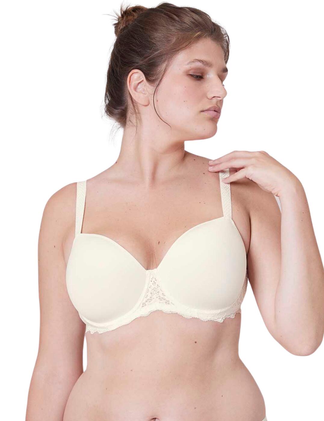 Jacquard Softcup Bra with Cushioned Straps – Belle Lacet Lingerie