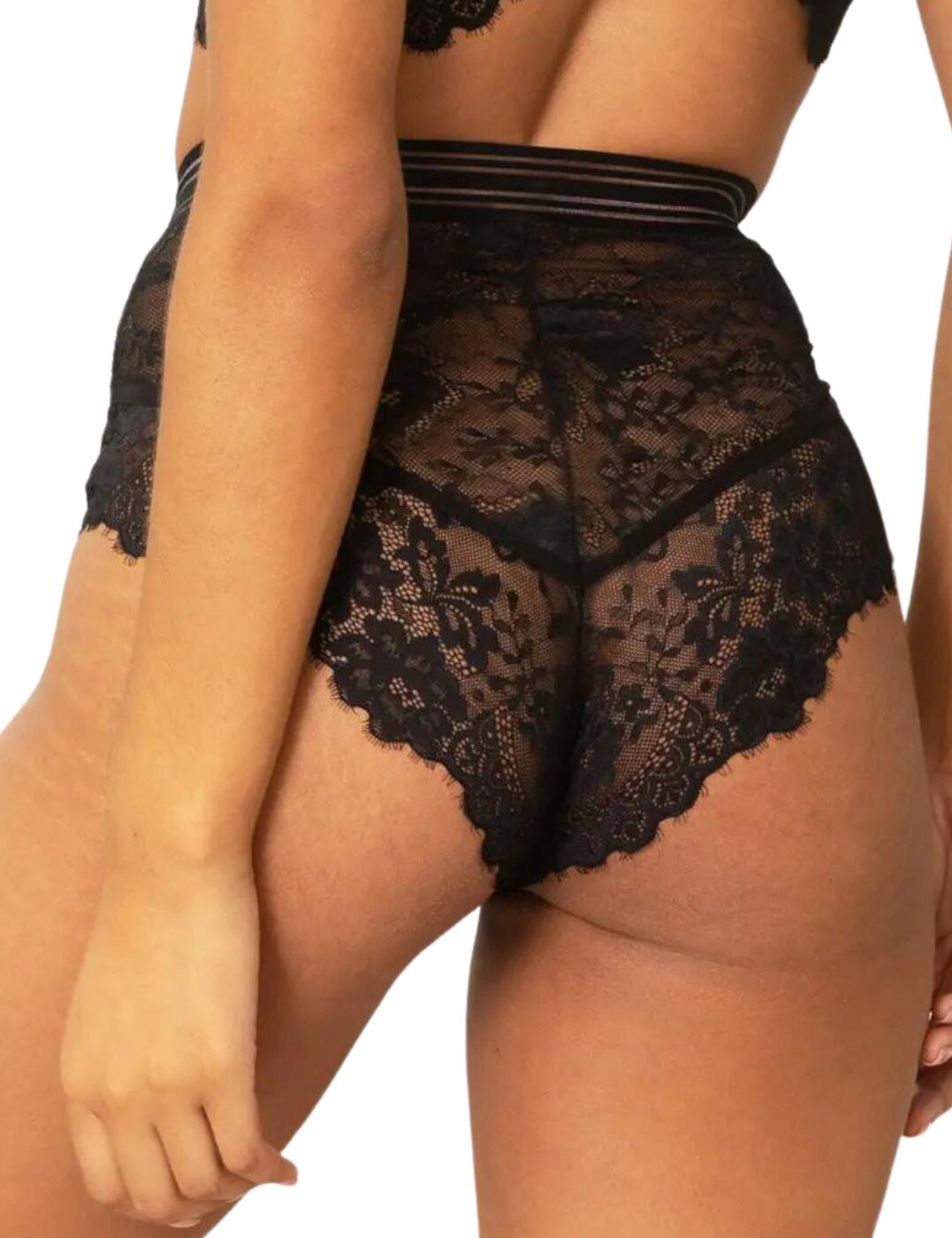 Pour Moi Revolution Deep Brief Knickers 21605 Sexy High Waist Lace Lingerie